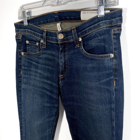Rag & Bone Medium Wash Full Length Ankle Skinny Jeans 28” - Picture 5 of 12